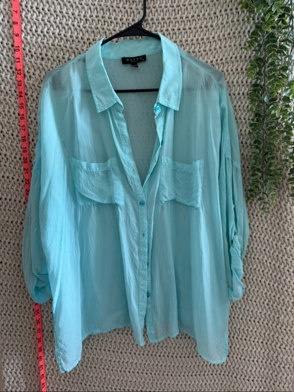 Maven West extra small blue blouse